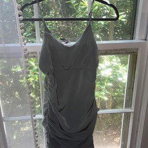 hello molly sage green mini dress